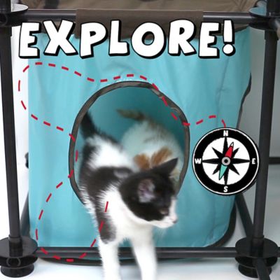 Image showing  46.75 in. Steel Claw Mega Kit Cat Playset