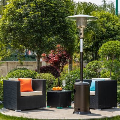 Image showing  Standing Propane Patio Heater, 10 sq. ft., 47,000 BTU, Mocha