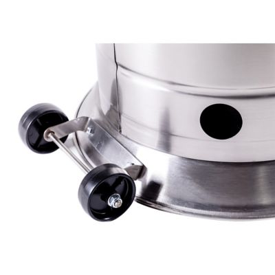 Image showing 7 th Legacy Heating 47,000 BTU Standing Patio Heater, Stainless Steel