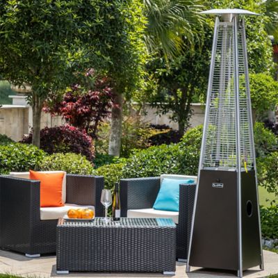 Image showing  Outdoor Flame Propane Patio Heater, 10 sq. ft., 40,000 BTU, Mocha