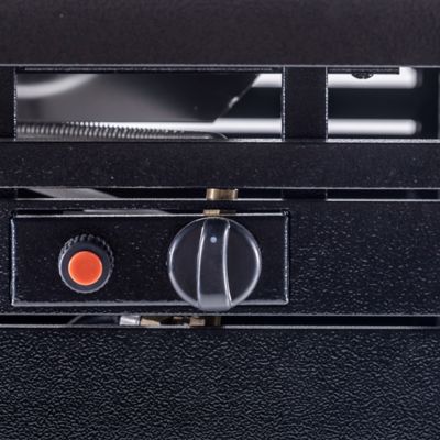 Image showing  Rectangular Fire Pit, Hammered Black