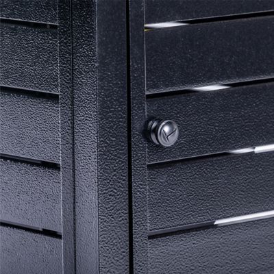 Image showing  Rectangular Fire Pit, Hammered Black