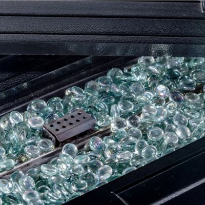 Image showing 5 th Legacy Heating Rectangular Fire Pit, Hammered Black