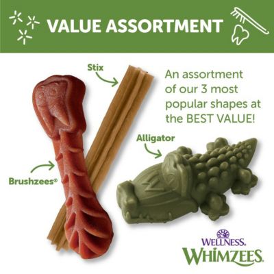 Image showing 5 th Wellness WHIMZEES Variety of Shapes Dog Dental Treat, Small, 29.6 oz.