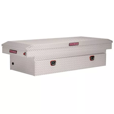 Weather Guard 72" x 27.5" Extra Wide Silver Aluminum Standard Profile Crossover Truck Tool Box Crossover Truck Tool Boxes