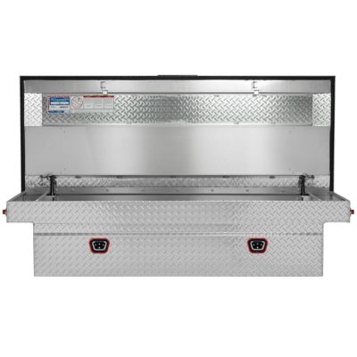 Image showing  15.5 cu. ft. Aluminum Extra Wide Standard Profile Crossover Truck Tool Box for Full Size Trucks, 72 in. x 27.5 in.