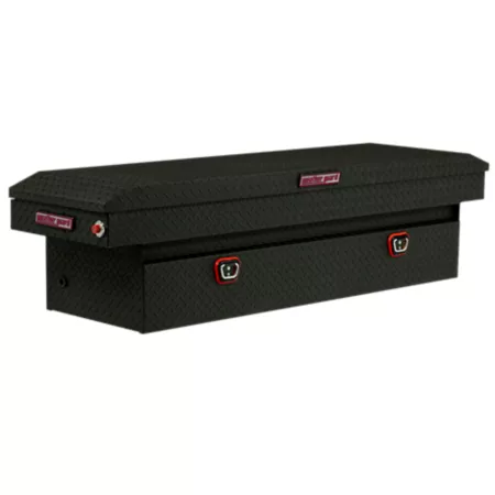 Weather Guard 72" x 20.5" Textured Matte Black Aluminum Standard Profile Crossover Truck Tool Box Crossover Truck Tool Boxes