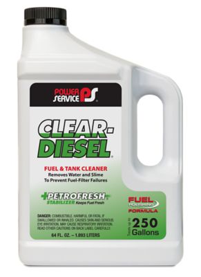 Power Service Clear Diesel Fuel and Tank Cleaner, 64 oz.