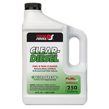 Power Service Clear Diesel Fuel and Tank Cleaner, 64 oz.