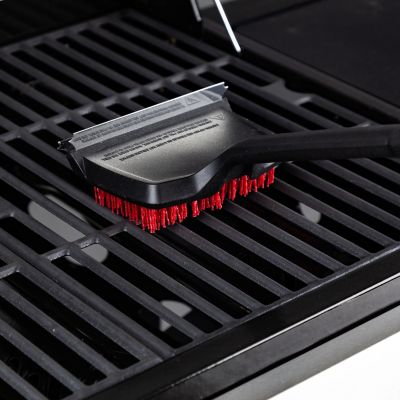 Image showing 5 th Dyna-Glo 18 in. Flat-Top Grill Brush with Nylon Bristles and Stainless Steel Scraper