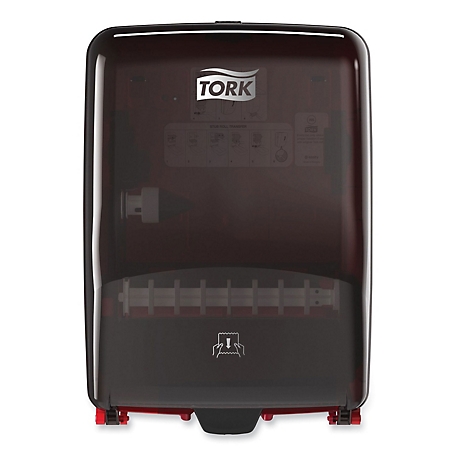 Tork Washstation Dispenser, 12.56 in. x 10.57 in. x 18.09 in., Red/Smoke