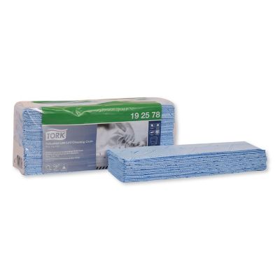 Image showing  Low-Lint Cleaning Cloths, Blue, 80/Bag, 5-Pack