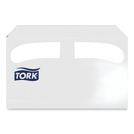 Tork Toilet Seat Cover, Half-Fold, 14.5 in. x 17 in., White, 250/Pack, 20 Packs/Carton