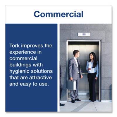 Image showing 7 th Tork Toilet Seat Cover, Half-Fold, 14.5 in. x 17 in., White, 250/Pack, 20 Packs/Carton