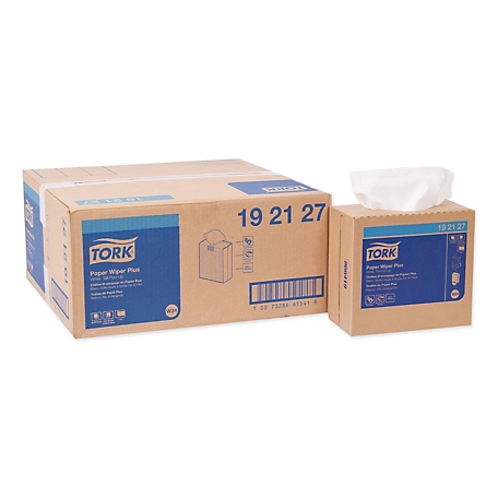Tork Multi-Purpose Paper Wiper, 9.25 in. x 16.25 in., White, 100/Box, 8 Boxes/Carton