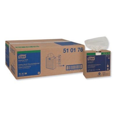 Tork Cleaning Cloths, 8.46 in. x 16.13 in., White, 100 Wipes/Box, 10 Boxes/Carton