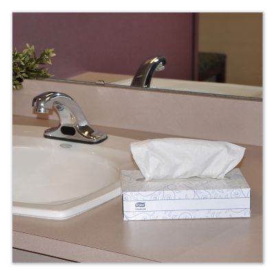 Image showing 5 th Tork Universal Facial Tissue, 2-Ply, White, 100 Sheets/Box, 30 Boxes/Carton