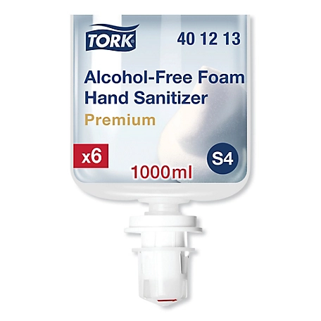 Tork 1 L Premium Alcohol-Free Foam Sanitizer, 6/Carton