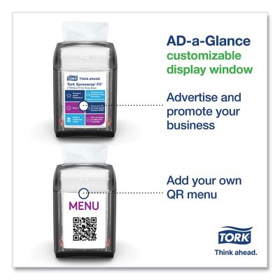 Image showing  Xpressnap Fit Tabletop Napkin Dispenser, 4.4 in. x 5.6 in. x 6.7 in., Black