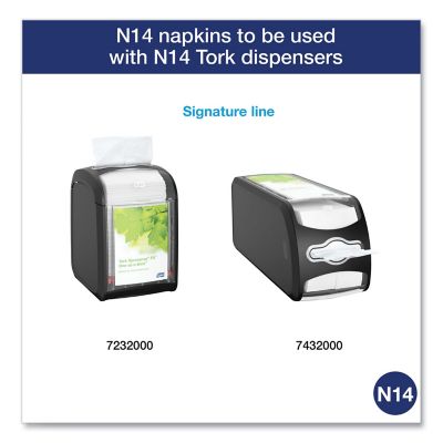 Image showing  Xpressnap Fit Interfold 2-Ply Dispenser Napkins, 6.5 in. x 8.39 in., White, 4,320 pc.