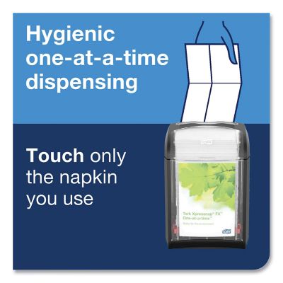 Image showing  Xpressnap Fit Interfold 2-Ply Dispenser Napkins, 6.5 in. x 8.39 in., White, 4,320 pc.