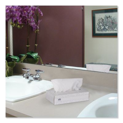 Image showing 5 th Tork Advanced Facial Tissue, 2-Ply, White, Flat Box, 100 Sheets/Box, 30 Boxes/Carton