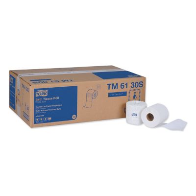 Tork Advanced Bath Tissue, Septic Safe, 2-Ply, White, 4 in. x 3.75 in., 500 Sheets/Roll, 48 Rolls/Carton