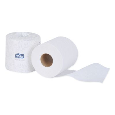 Image showing 5 th Tork Advanced Bath Tissue, Septic Safe, 2-Ply, White, 4 in. x 3.75 in., 500 Sheets/Roll, 48 Rolls/Carton