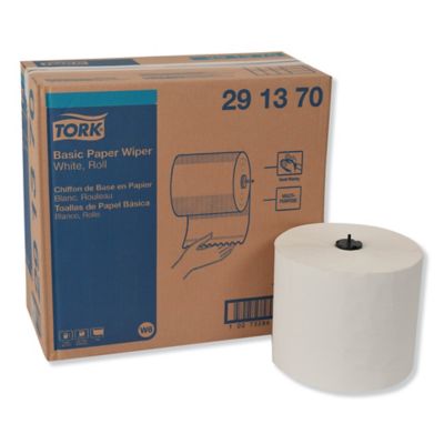 Tork Basic Paper Wiper Roll Towel, 7.68 in. x 1,150 ft., White, 4 Rolls/Carton