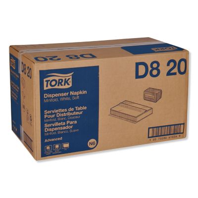 Image showing  Advanced Soft Minifold 1-Ply Dispenser Napkins, 13 in. x 12 in., White, 6,000 pc.