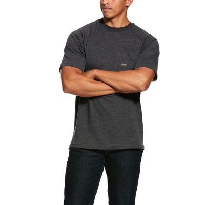 Ariat Men's Short-Sleeve Rebar Cotton Strong Work T-Shirt