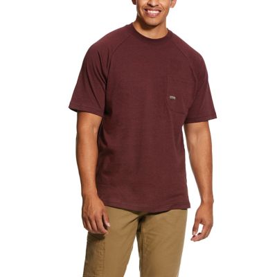 Ariat Men's Short-Sleeve Rebar Cotton Strong Work T-Shirt Love the Ariat rebar t shirts I’ve bought a few for my husband’s work stander fits him just right, he’s a tall man