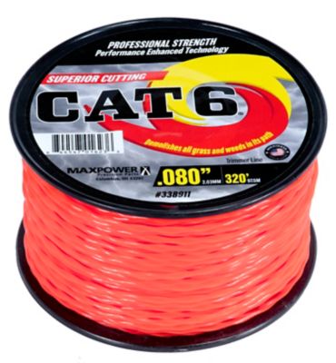 MaxPower CAT6 Twisted Trimmer Line, 0.08 in. x 320 ft.