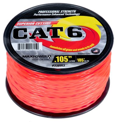 MaxPower CAT6 Twisted Trimmer Line, 0.105 in. x 185 ft.