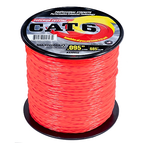 MaxPower CAT6 Twisted Trimmer Line, 0.095 in. x 685 ft. at Tractor Supply  Co.
