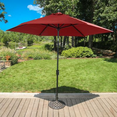 Image showing  Traditions 9 ft. Table Umbrella in Red