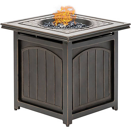 Hanover Traditions Square Lp Gas Fire, Tractor Supply Fire Pit