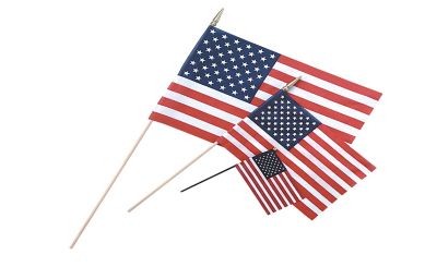 Annin 4 in. x 6 in. US No-Fray Hand Flag, 041180R