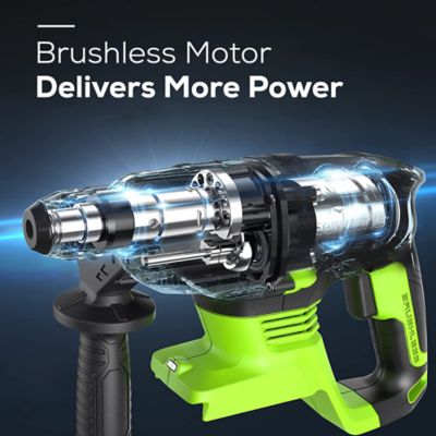 Image showing  24V 15/16-in. Brushless Cordless Battery SDS-Plus Rotary Hammer, Tool Only