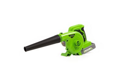 Greenworks 180 MPH/90 CFM 24V 2.0Ah Cordless Shop Blower, USB Battery and Charger Included