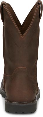 Image showing 5 th Justin Men's Soft Toe Water Buffalo Boots, Chocolate