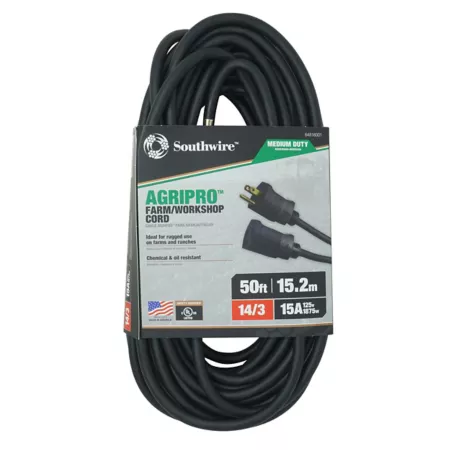 Southwire AgriPro 14/3 SJTOW 50 ft Outdoor Farm/Workshop Extension Cord Extension Cords