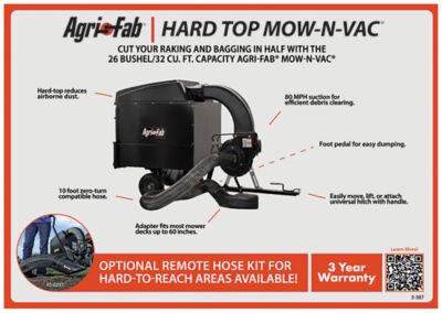Image showing 9 th Agri-Fab Tow-Behind 32 cu. ft. Mow-N-Vac