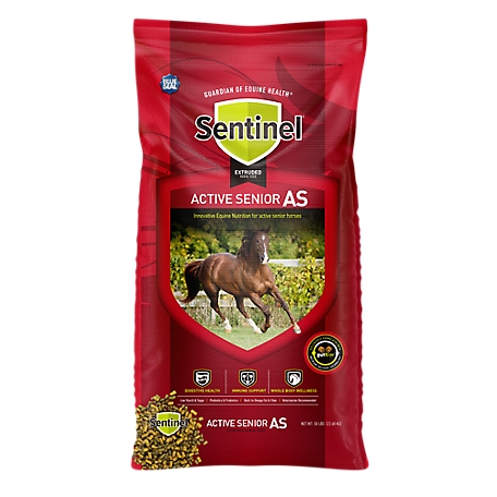 Blue Seal Sentinel Active Senior Extruded Horse Feed, 50 lb.