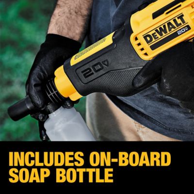 Image showing 6 th DEWALT 550 PSI 1 GPM 20V Cordless Cold Water Power Cleaner, 4 Nozzles Included
