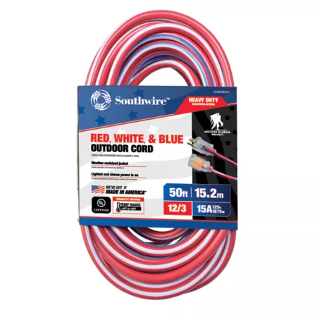 Southwire 50 ft 12/3 Contractor Grade Indoor/Outdoor Extension Cord Extension Cords