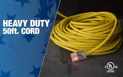 Image showing  50 ft. Indoor/Outdoor 12/3 SJTOW Contractor Grade Extension Cord