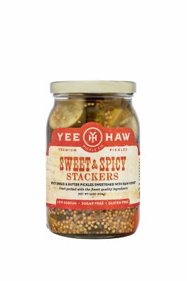 YeeHaw Pickle Company Sweet and Spicy Stackers, 16 oz.