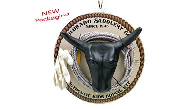 Mustang Little Looper Ropin' Kit | Complete Toy Rodeo Set for Outdoor  Games, Roping and Horseback Riding Training