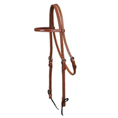 Colorado Saddlery Leather Double-Stitched Headstall